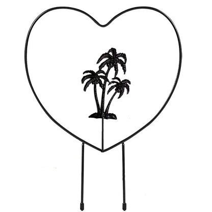 1/4PCS Garden Plant Support Stake Stand Climbing Plants Round Heart Shaped Potted Plant Support Frame Garden Trellis for Yard