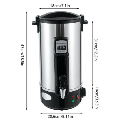 10.8L Wax Melter for Candle Making Wax Warmer Machine Large Electric Wax Melting Pot with Heating Spout