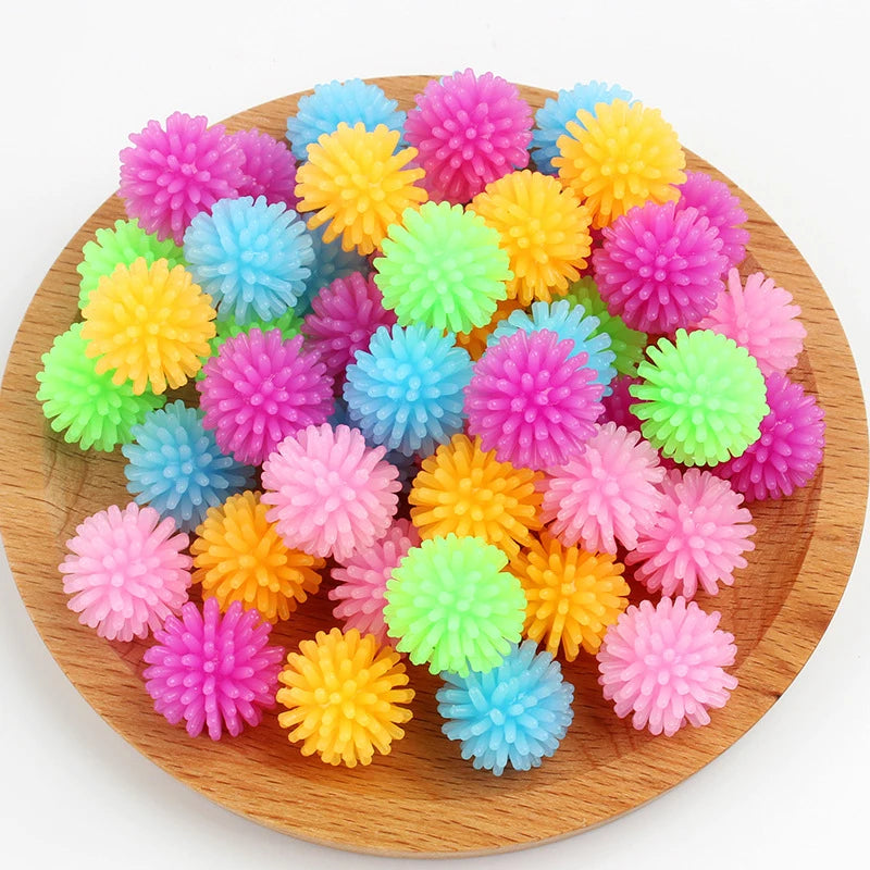 12PCS TPR Bayberry Ball Hedgehog Mini Massage Ball For Yoga Foot Massage Ball Vent Decompression Soft Squishy Squeeze Fidget Toy