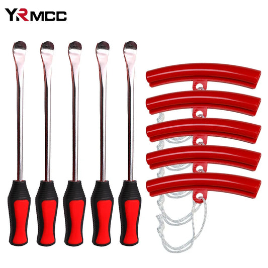 10PCS Car Wheel Rim Protector Kit Tire Repair Tools Changing Tools Auto Tyre Spoon Kit Motorcycle Wheel Guard Rim Accessories