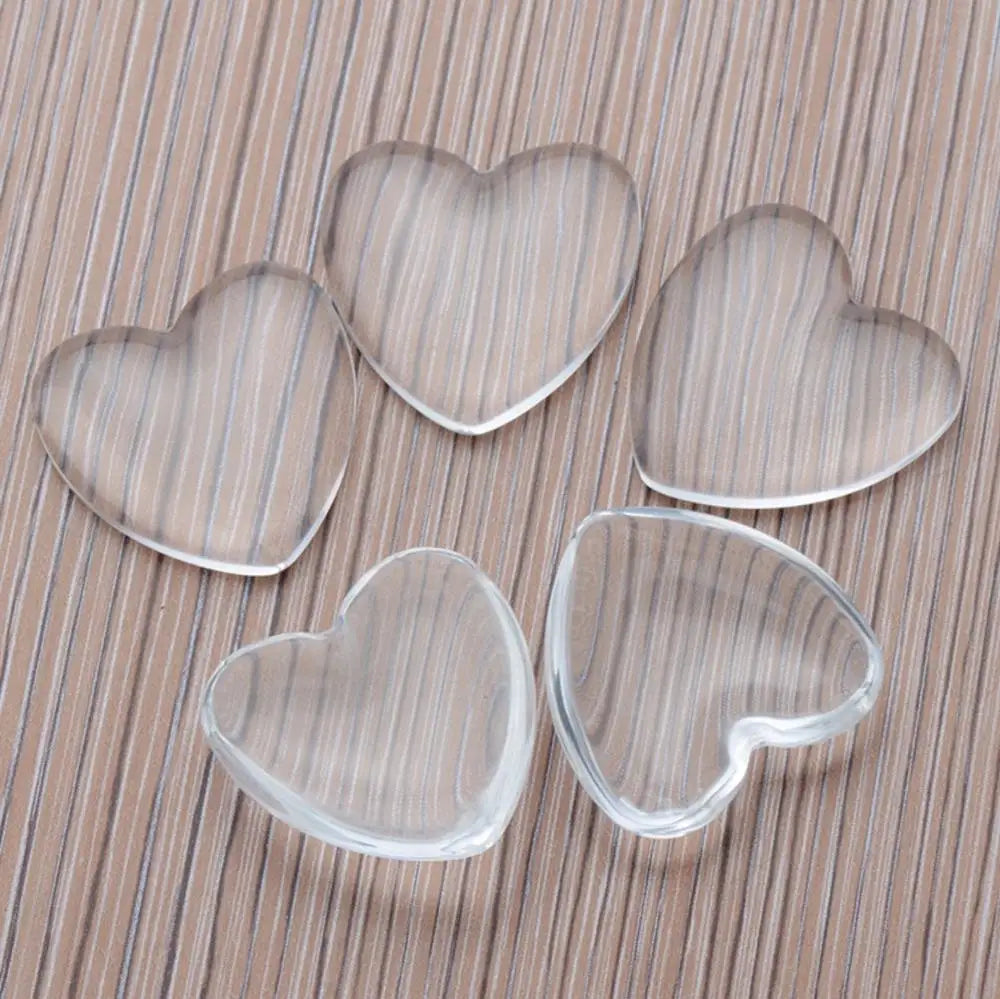 10pc/lot Heart Set With Rhinestones Necklace Pendant Setting Cabochon Cameo Base Tray Bezel Blank DIY Jewelry Making Findings