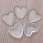 10pc/lot Heart Set With Rhinestones Necklace Pendant Setting Cabochon Cameo Base Tray Bezel Blank DIY Jewelry Making Findings