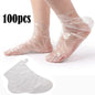 100pcs Disposable Foot Film Cover Lengthened Bag Moisturize Anti-Dry Cracking Film Feet Massage Waterproof Plastic Shoe Covers