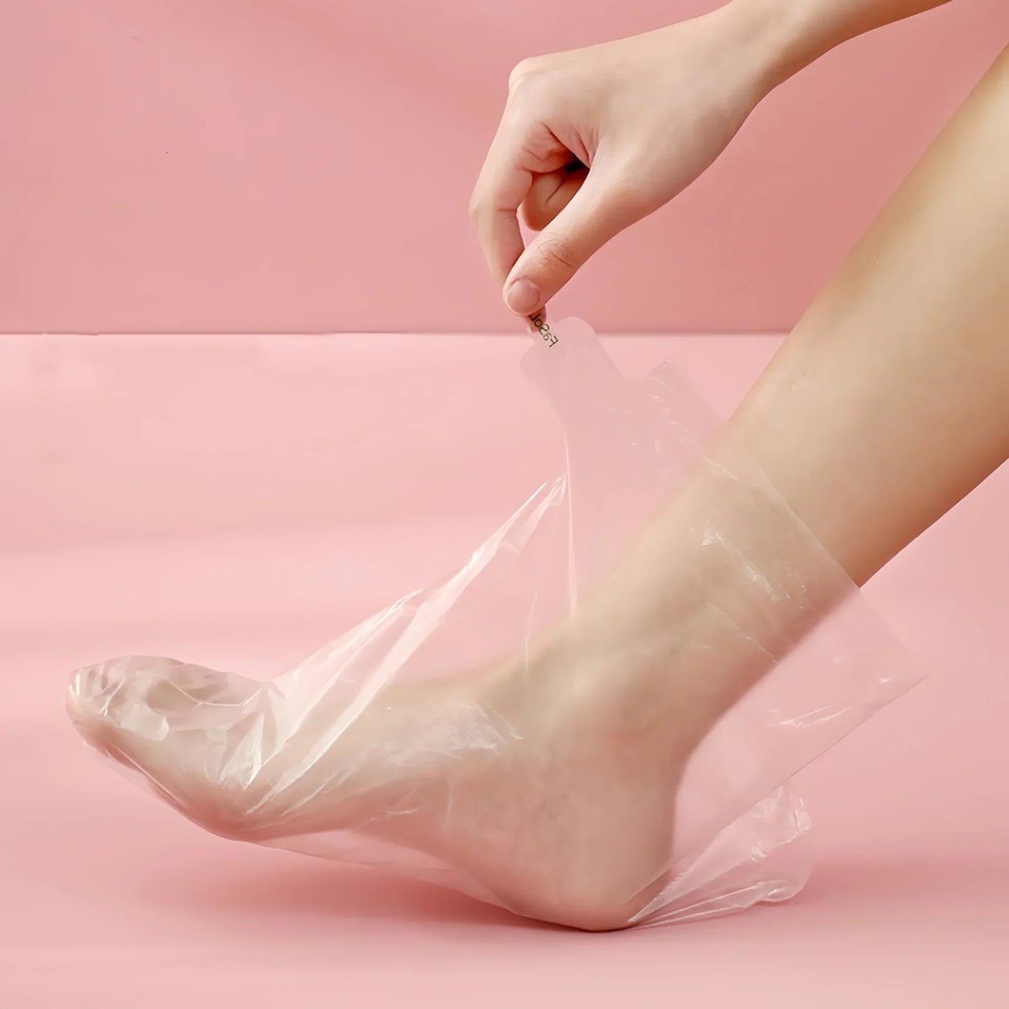100pcs Disposable Foot Film Cover Lengthened Bag Moisturize Anti-Dry Cracking Film Feet Massage Waterproof Plastic Shoe Covers