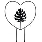 1/4PCS Garden Plant Support Stake Stand Climbing Plants Round Heart Shaped Potted Plant Support Frame Garden Trellis for Yard