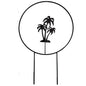 1/4PCS Garden Plant Support Stake Stand Climbing Plants Round Heart Shaped Potted Plant Support Frame Garden Trellis for Yard