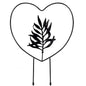 1/4PCS Garden Plant Support Stake Stand Climbing Plants Round Heart Shaped Potted Plant Support Frame Garden Trellis for Yard